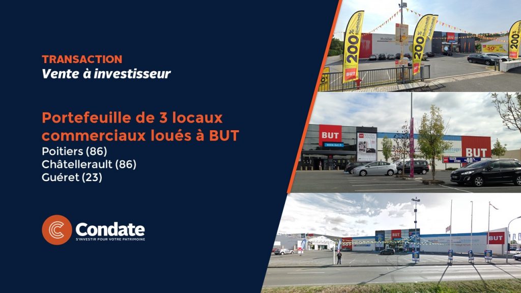 Châtellerault : un family-office acquiert des locaux commerciaux loués à BUT