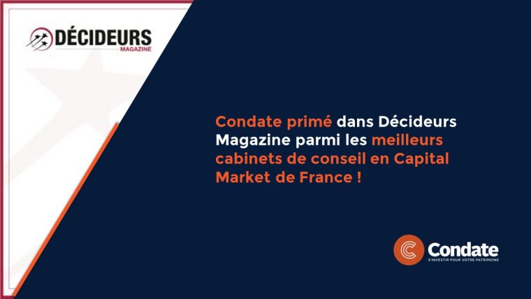 Condate primé dans Décideurs Magazine !