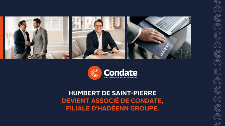 Humbert de Saint-Pierre devient associé de Condate, filiale d’Hadéenn Groupe.